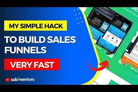 How To Build Sales Funnels, Sales Pages, Landing Pages Very Fast – MY SIMPLE HACK