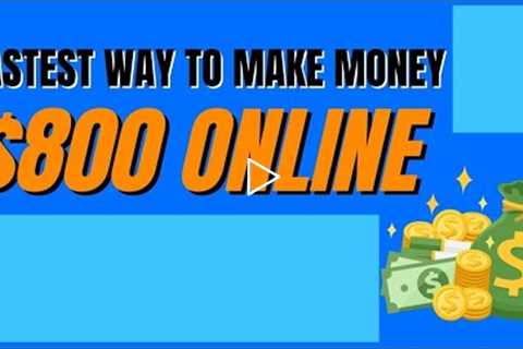 FASTEST WAY To Make Money Online! *NO INVESTMENT NEEDED* | Make Money Online 2022