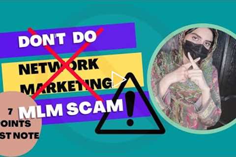 MLM SCAM 🤯 /Reality of network marketing and pyramid scheme companies /Network marketing a Fraud?