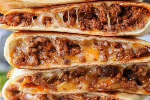 Cheesy Ground Beef Quesadillas