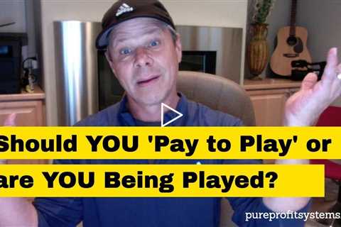 Affiliate Marketing 'Pay to Play' Programs - How to LOSE Money GUARANTEED!