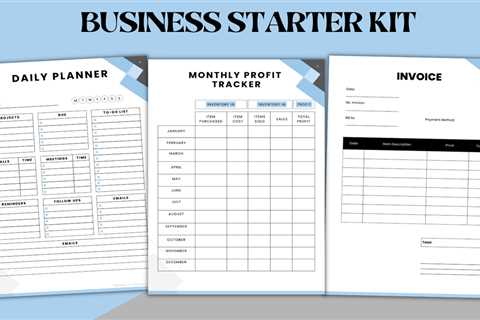 Launching Your Dream Business: How a Printable Business Starter Kit Can Help You Soar